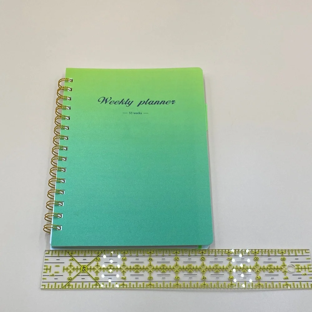 Green Gradient Weekly Planner undated